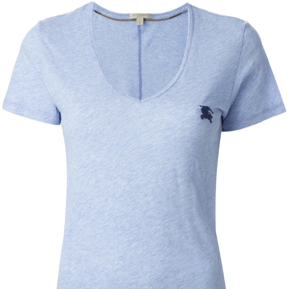 Burberry Brit V Neck Jersey Cotton T-shirt
